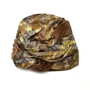 Famous-Barr Vintage Hat Turban Headwear - Union Made - 1940s - Beautiful